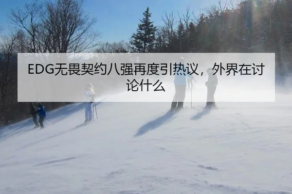 EDG无畏契约八强再度引热议，外界在讨论什么